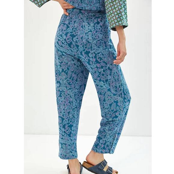 Anthropologie Blue Daily Practice Lounge Wear Pants, size Medium ~ NEW - Picture 2 of 8